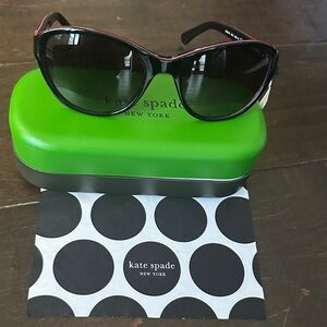 Kate Spade Black and Pink Trim Sunglasses